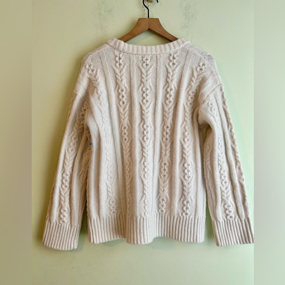 NWT A New Day Chunky jeweled button Cable Cardigan - Picture 2 of 4